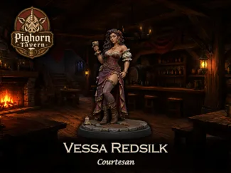 0.2 Pighorn Tavern Courtesan 28mm 32mm miniature