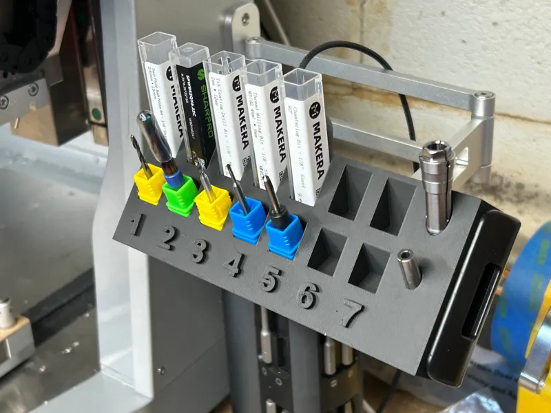 CNC Bit rack for the Carvera Air 
