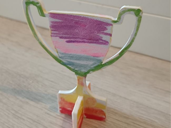 flat pack trophy 3D model