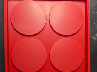 Negativ für Silikonform Rund