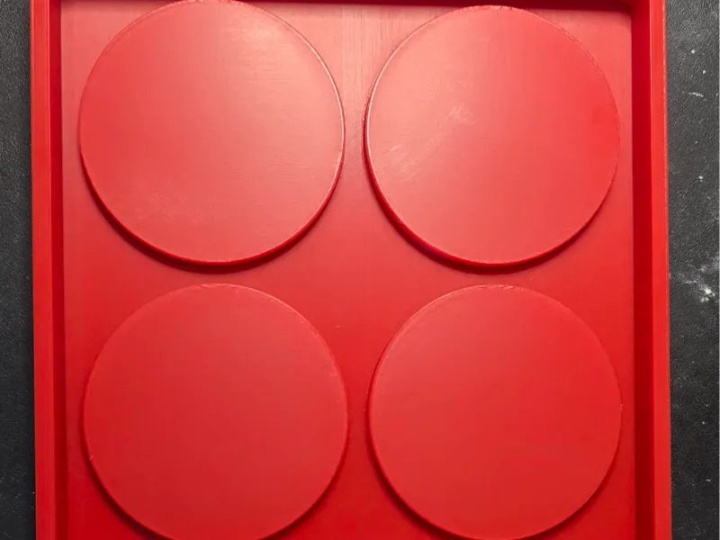 Negativ für Silikonform Rund
