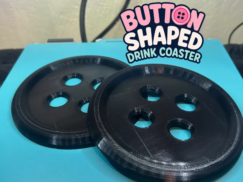 Button Coaster – 101mm Wide (Fits Oversized Mugs)