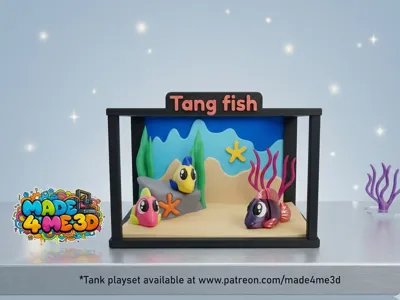 Flexi tang fish articulating toy