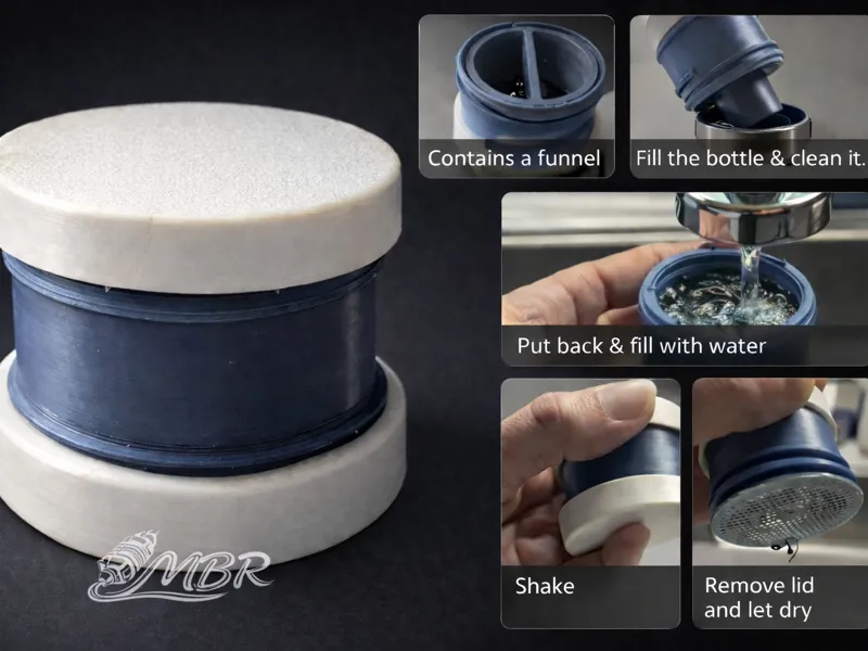 multifunctional bottle cleaning pearls container