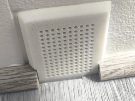 Terrace drain grate.
