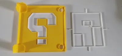 Super Mario Coin Block Lampshade and Model - Free 3D Print Model ...