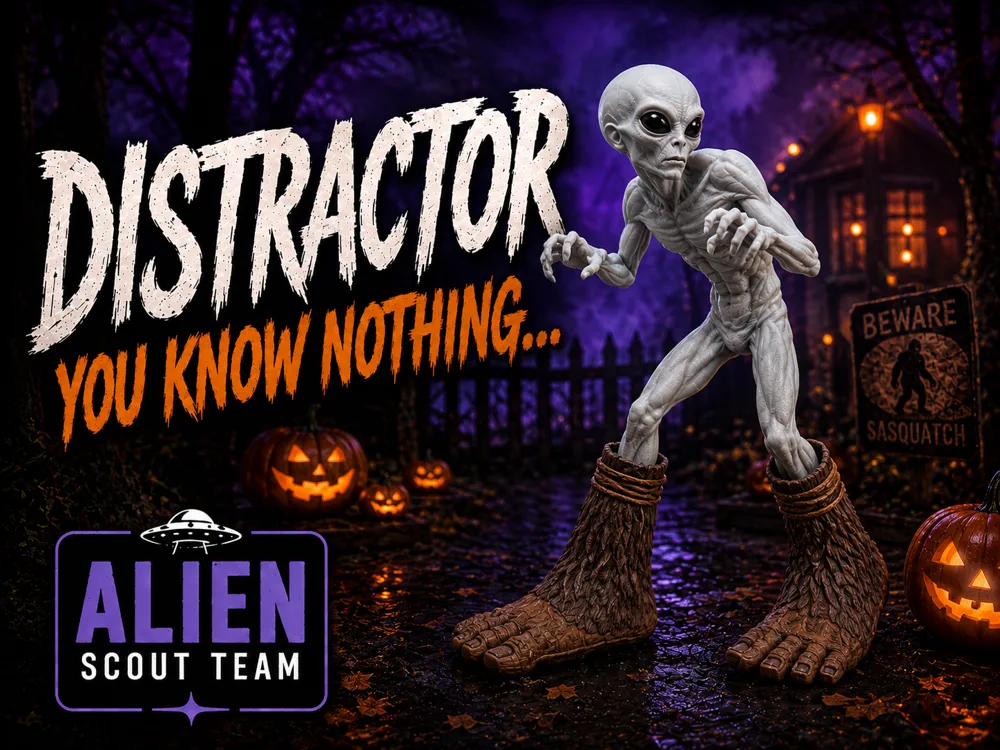 Modelo para impresión 3D: Distractor - Alien Scout Team. Referencia del modelo original.