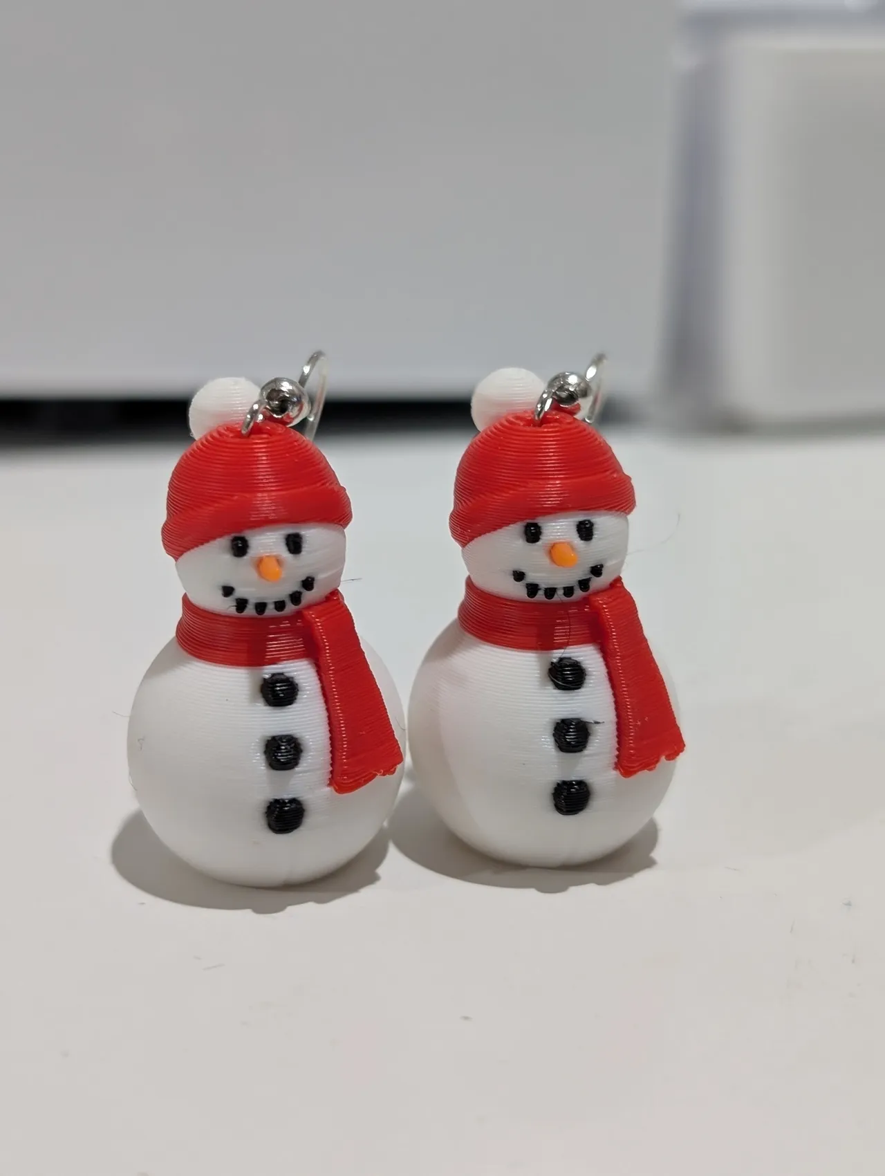 Snowman Earrings view 2
