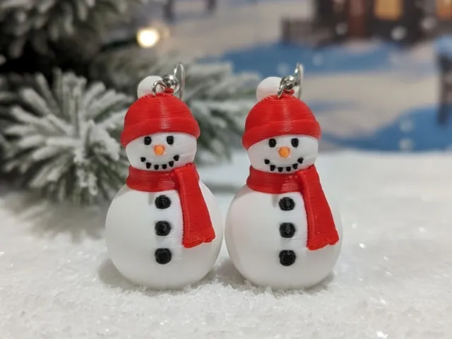 Snowman Earrings