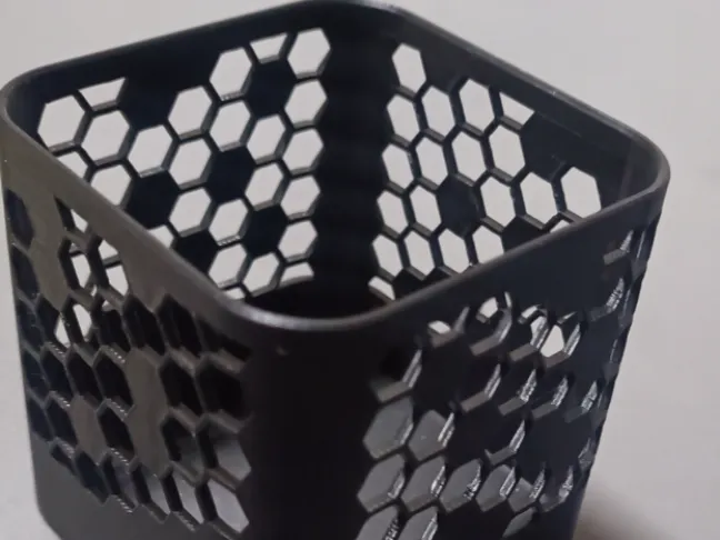 Hexagon pen holder