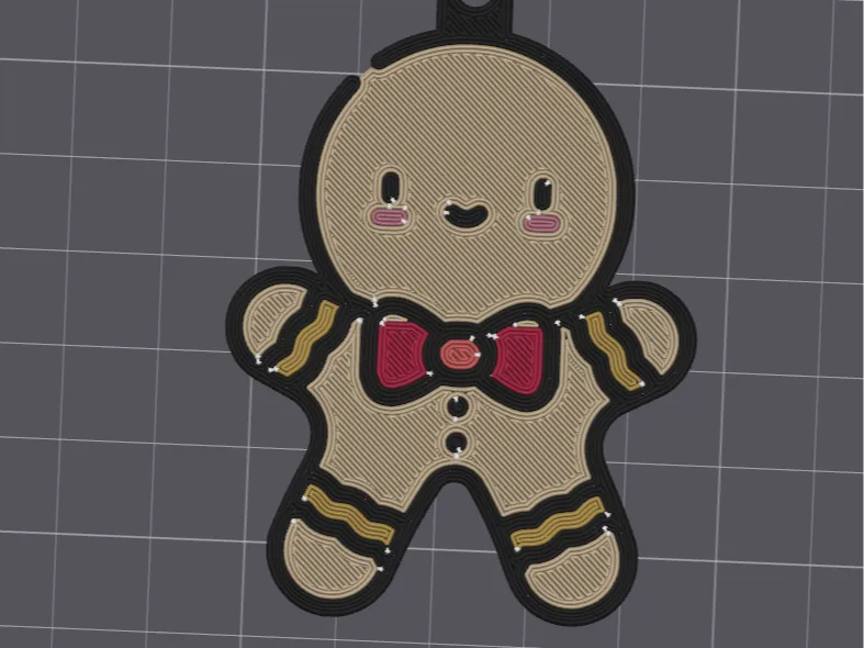 Porte-clé bonhomme biscuit by S3D
