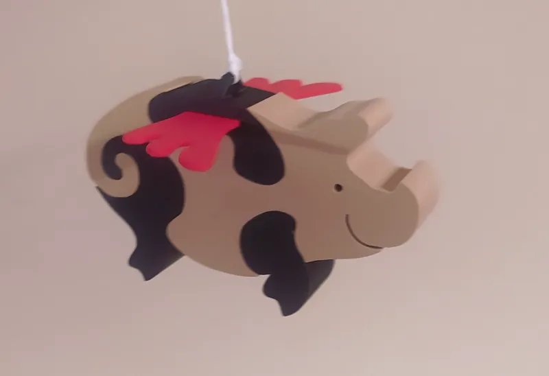 Jumping pig - puzzle for kids and babies