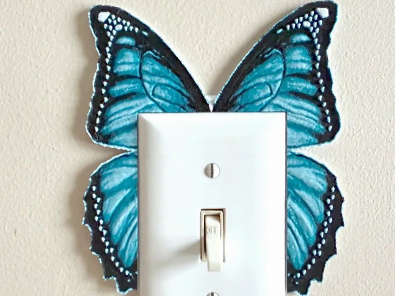 Butterly Wing Light Switch Cover Topper