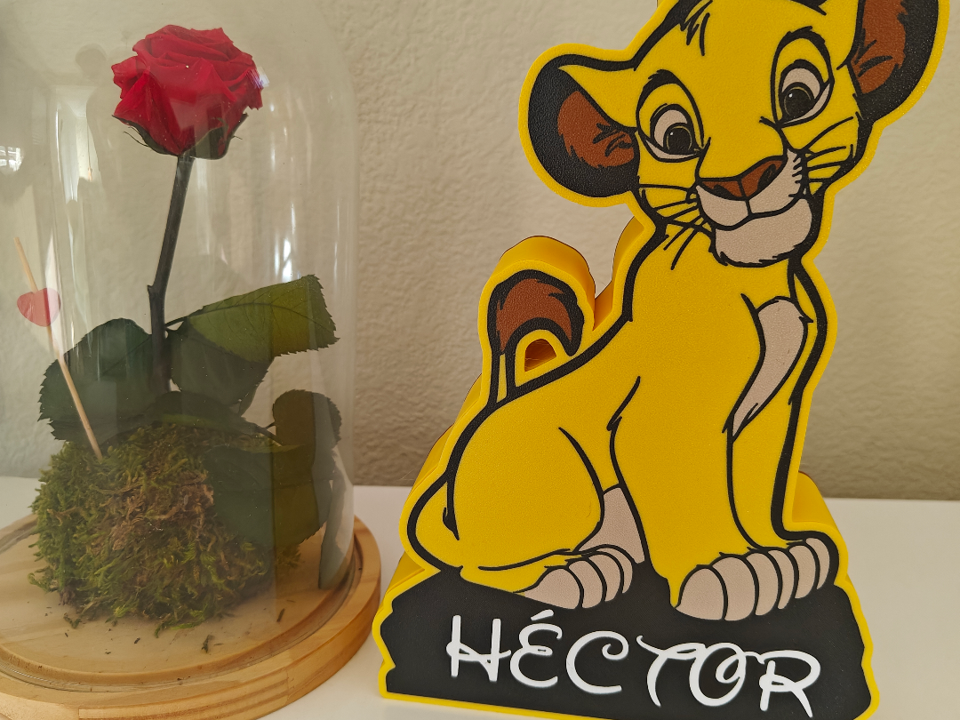 LÁMPARA LED SIMBA PERSONALIZABLE 