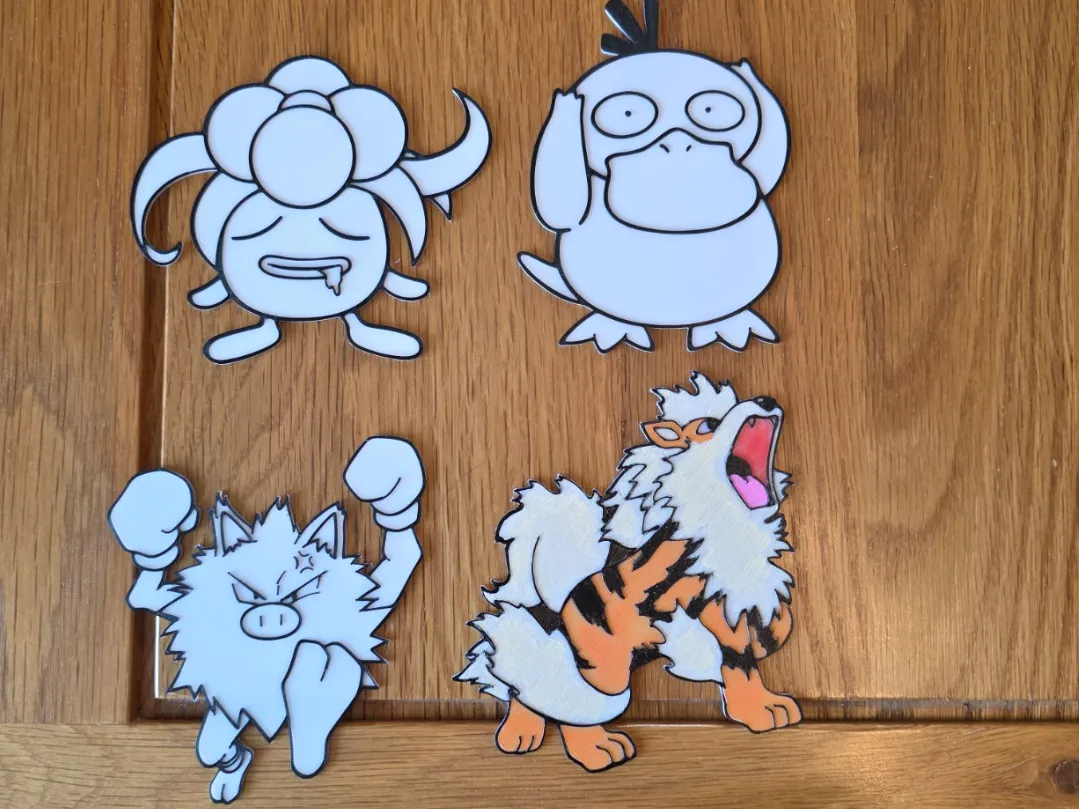 pokemon 41-60 colouring sheets - Free 3D Print Model - MakerWorld