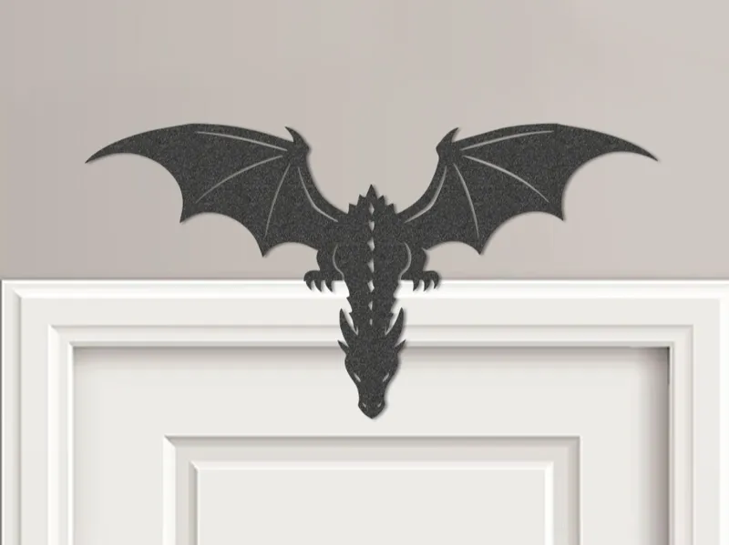 Perched Dragon Door Center / Shelf Topper