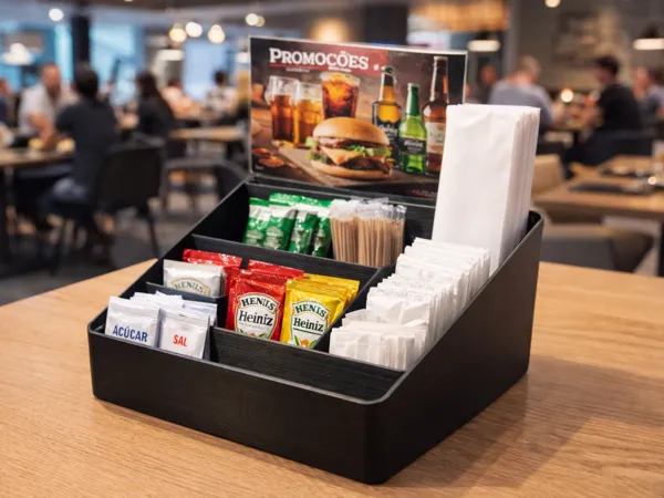 Organiseur de condiments modulaire pour table