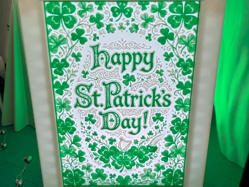 Happy St Patricks Day Panel for Modular Lantern