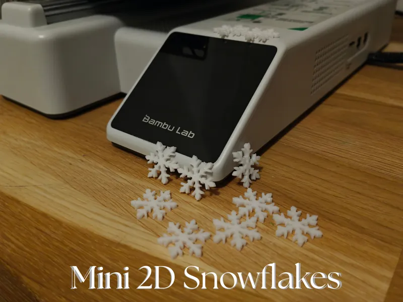 Mini 2D snowflakes