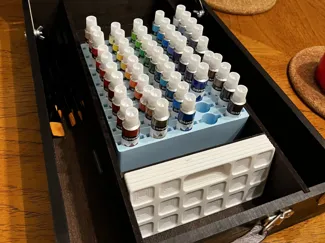 Paint Tube Holder and Paint Palettes
