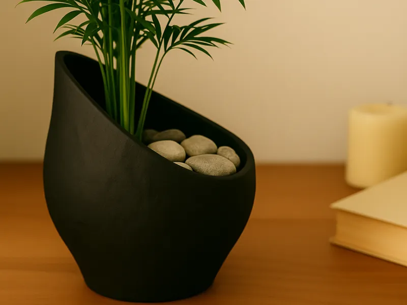 Blumentopf/Vase im modernen 1950er STEIN Design
