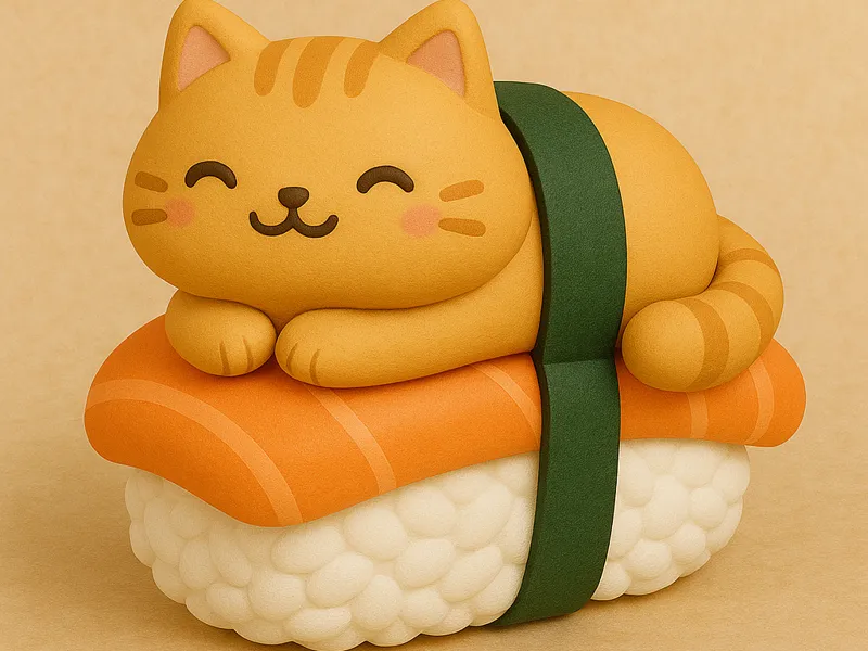Cute Sushi Cate Minatutre