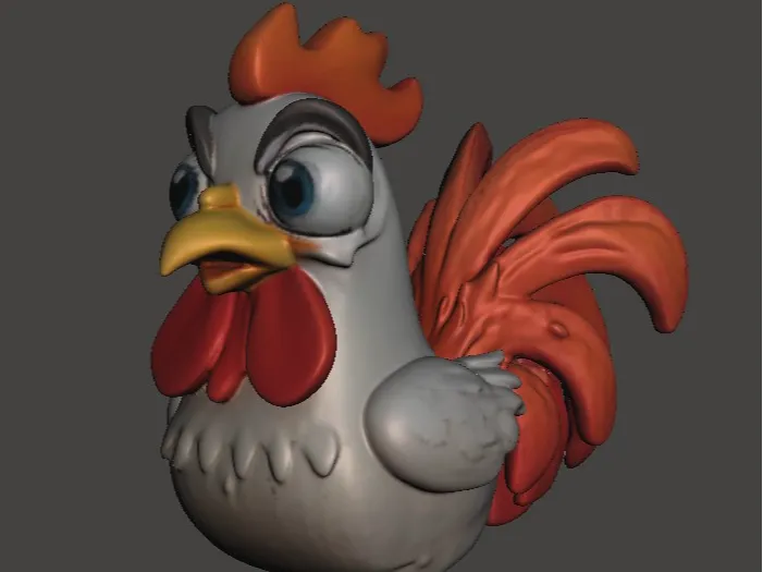 Cute Walking Rooster