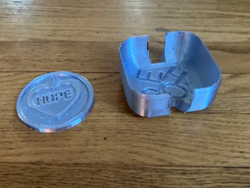 Hope Heart Coaster and Coaster Holder