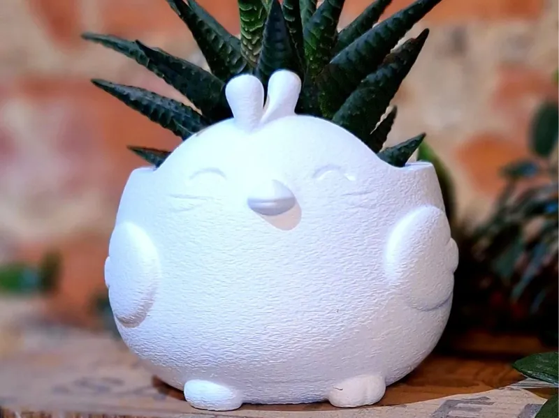 Easter Chick Succulent Planter|Kawaii Spring Decor