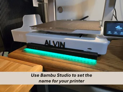 Panda Status & Name Stand for the Bambu Lab A1