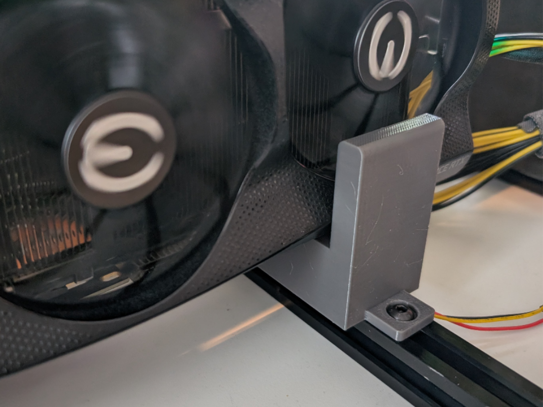 GPU Holder Bracket for 2020 Extrusion (Open Frame)