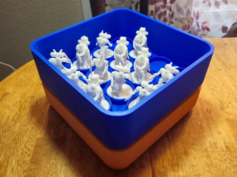 Stackable Miniature Bins (40mm bases)