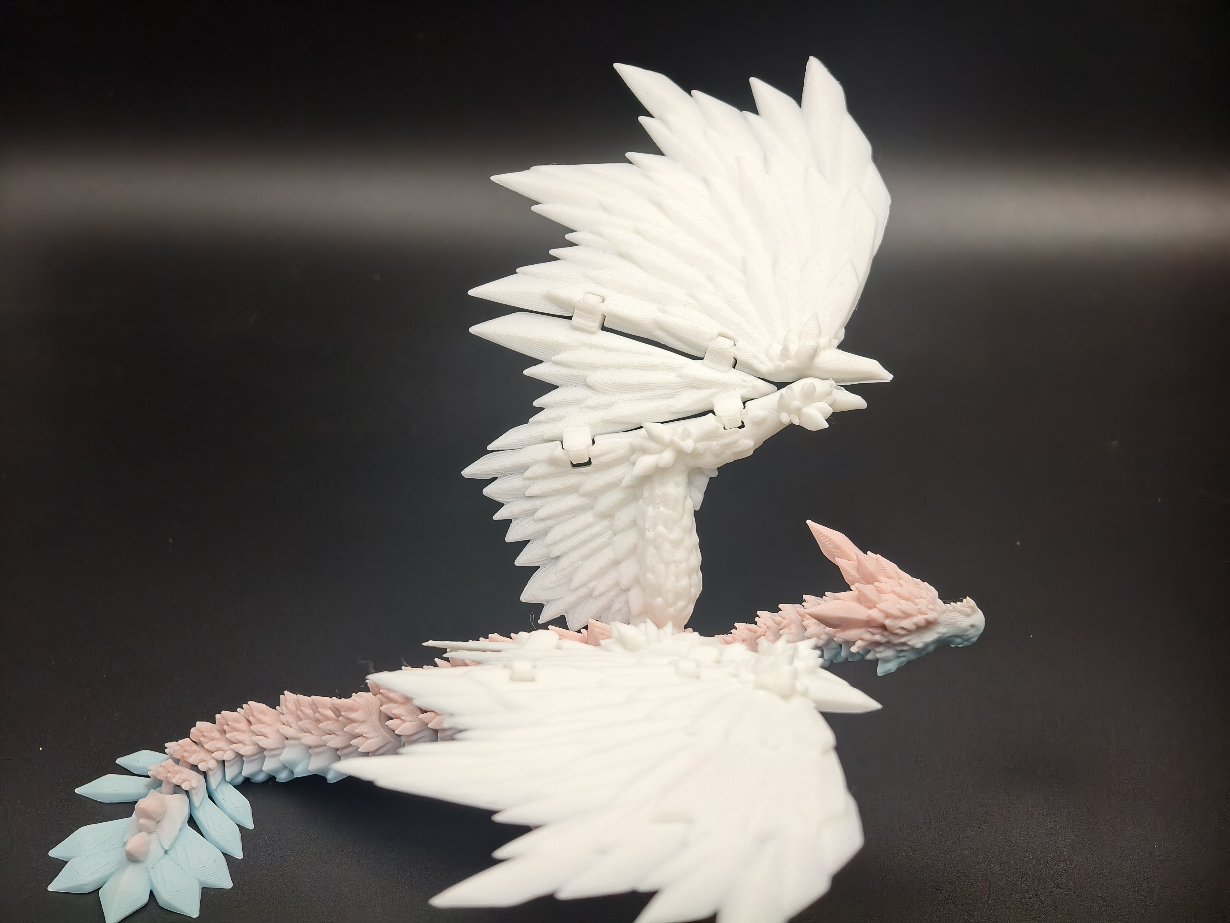 Miniatura 3 do modelo 3D 水晶飞龙，水晶龙，无需支撑，手机直接打即可
