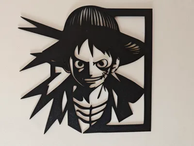 One Piece – Luffy Explosivo en Shadow Art