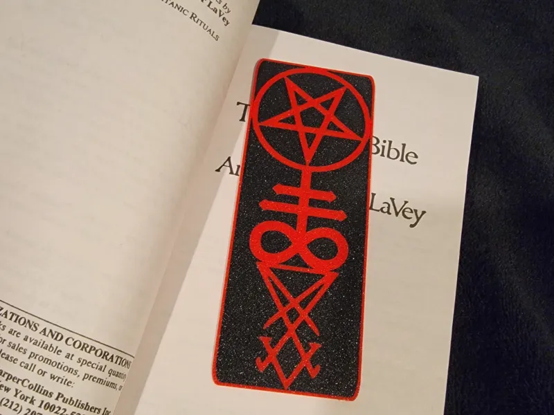 Satanic Symbols Bookmark