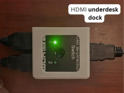 HDMI Switching bracket underdesk