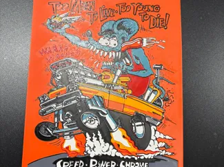 Rat Fink Style Wall Art 4 Color AMS
