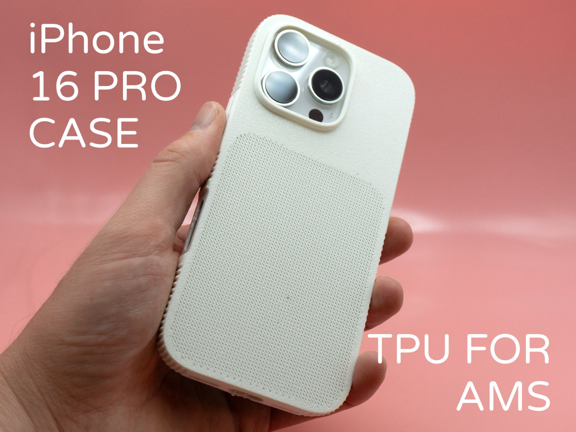 iPhone 16 Pro Case W by Pork3D.com