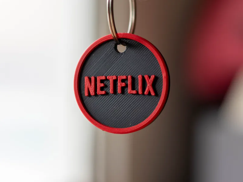 Netflix Logo Keychain