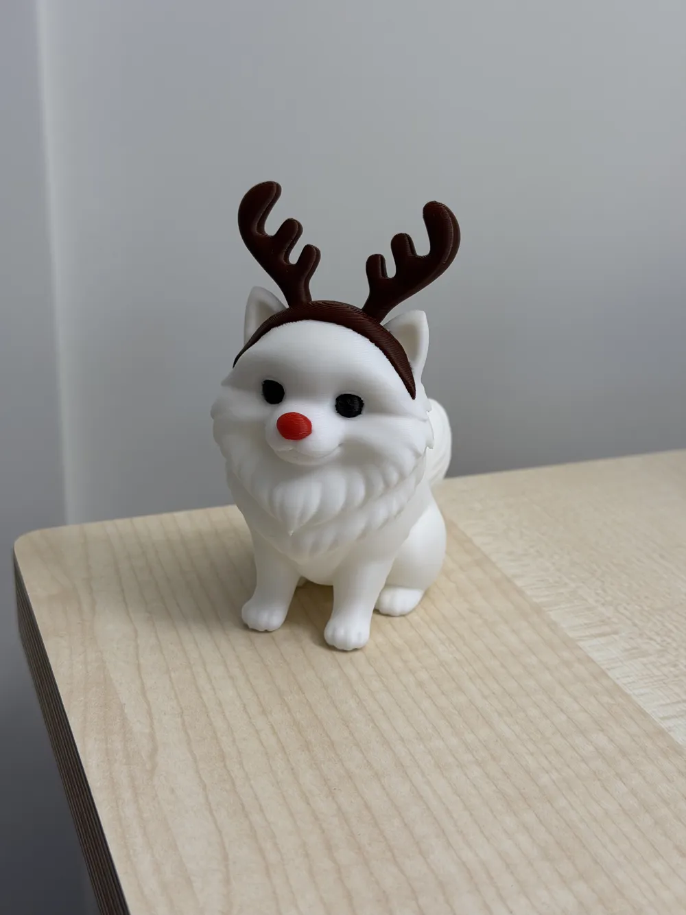 Cute Christmas Dog - Rudolph Reindeer by Dunki MakerWorld: Download ...