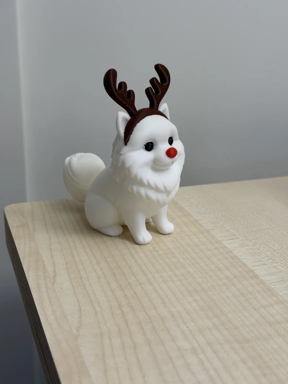 Cute Christmas Dog - Rudolph Reindeer by Dunki MakerWorld: Download ...