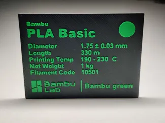 Bambu Lab Box Label