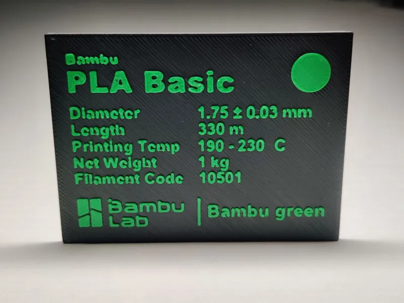 Bambu Lab Box Label