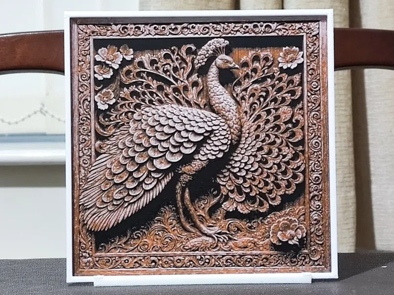 Carved Peacock - 3 Color