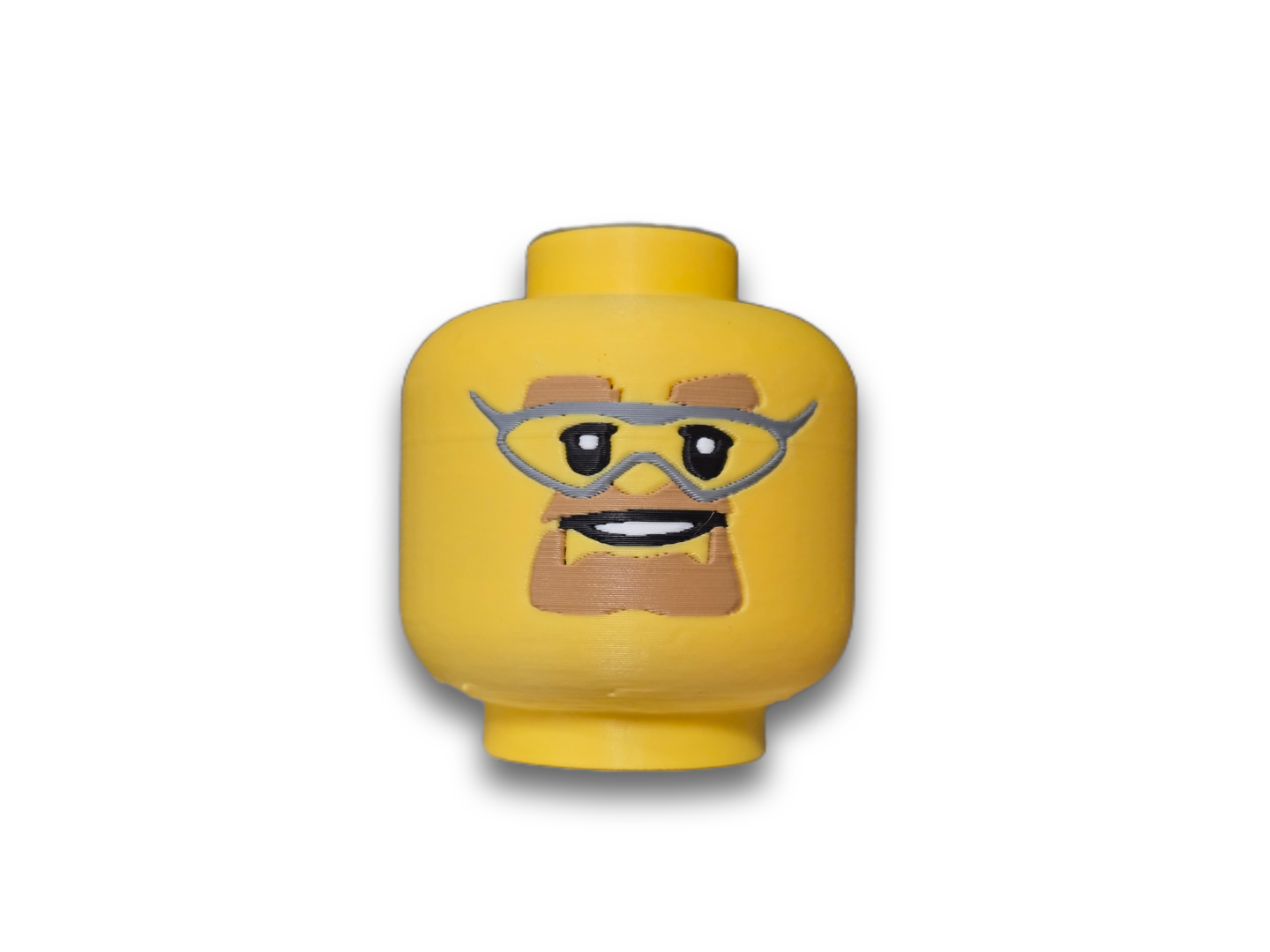 Big Brick Heads with Safety Glasses