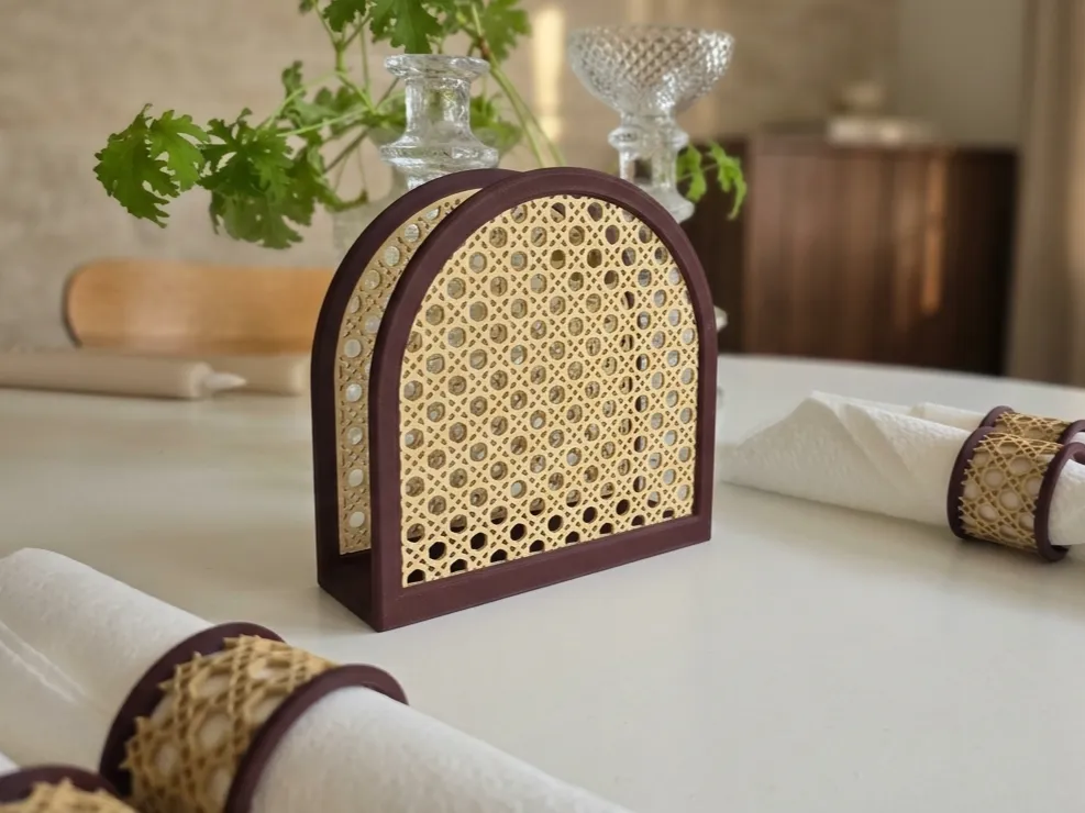 Soporte: Rattan Napkin Holder. Referencia del modelo original.