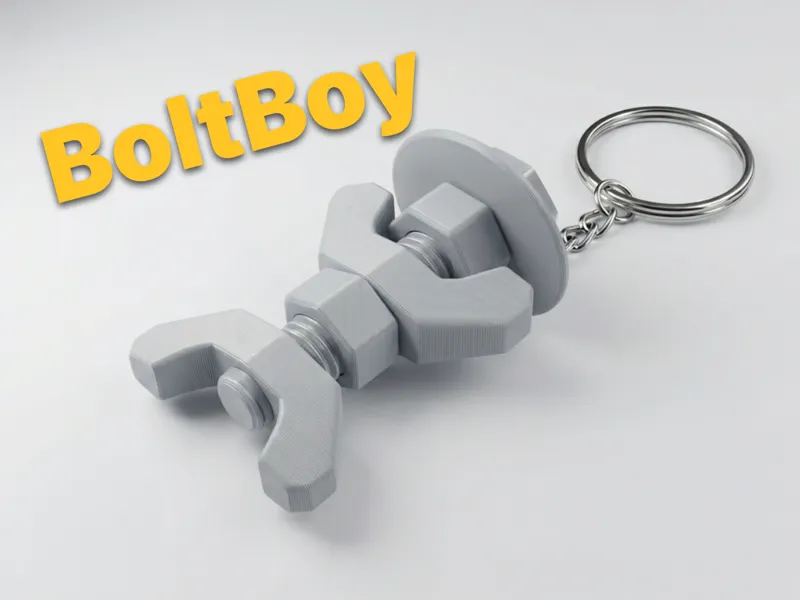 BoltBoy – Mechanical Keychain Figure