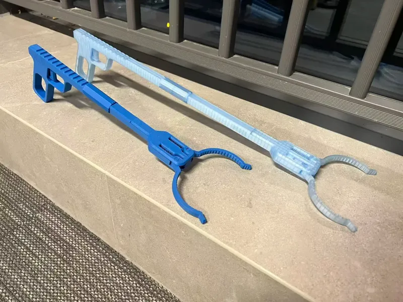 Manual clamp, fully 3D-printed, weight: 100 g