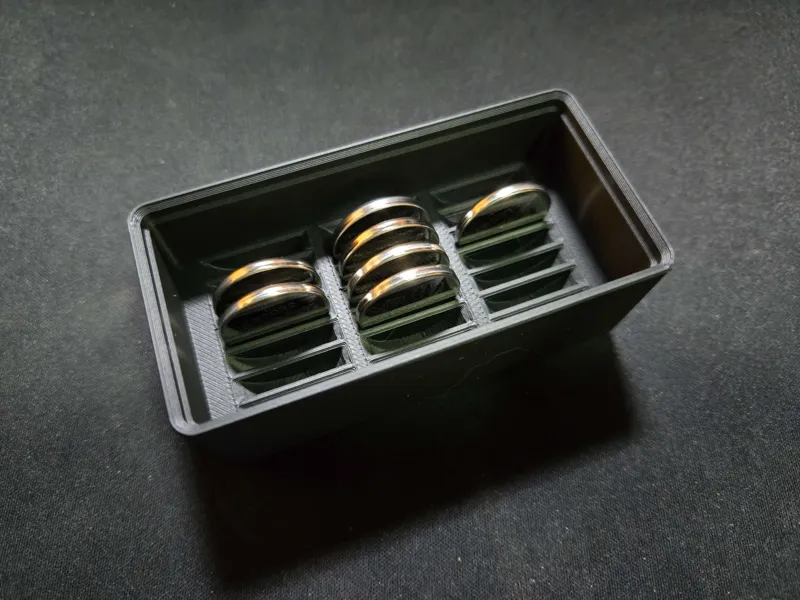 Gridfinity - Battery holder (CR2032) Stackable