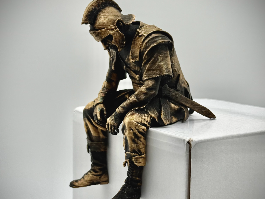 Sad Maxiums (Gladiator) Figurine on a ledge!